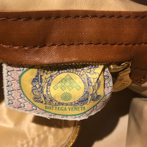 VINTAGE BOTTEGA VENETA Intrecciato Napa Shoulder Bag  Brown Gold HW - Picture 13 of 14